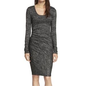 NWT Rag & Bone Black Heather Twist Dress L